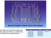 Designer Double Rack Plate Basket
